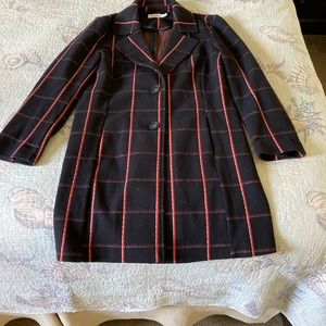 Avec Les Filles PXS Black, Red & Beige Stipped Jacket.